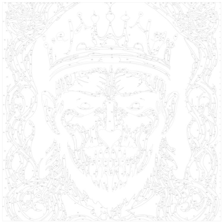 Картина по номерам «Красные глаза» — картинка 3