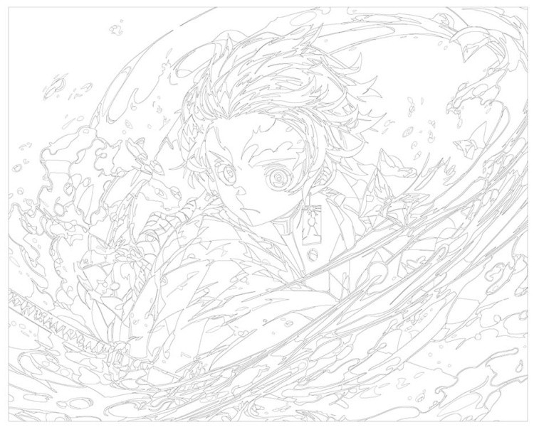 Картина по номерам «Клинок рассекающий демонов: Танджиро Камадо 7» — картинка 3