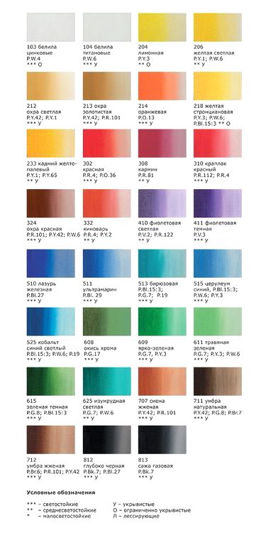 Краска гуашь «Gallery», художественная группа 2, 40 мл, 6 шт., цвет: 411 фиолетовый темный (violet deep), Vista-Artista — картинка 3