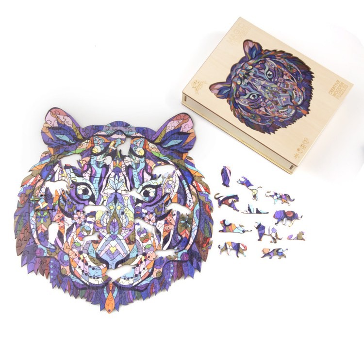 Деревянные пазлы «Волшебный Тигр M», Woodbests — картинка 3