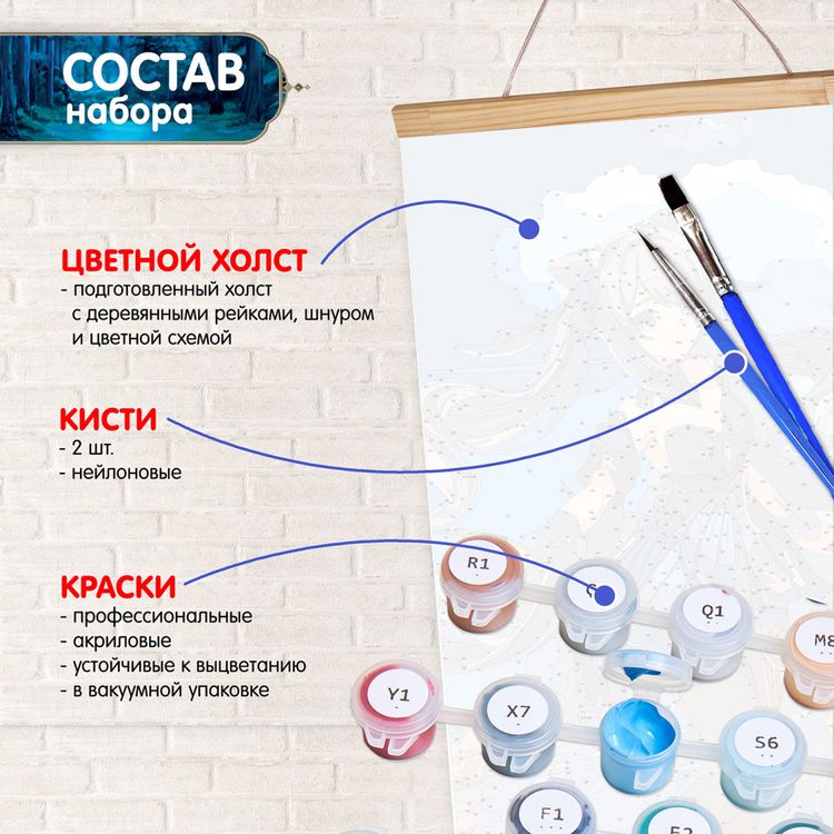 Картина по номерам «Панно. Геншин. Цици» — картинка 3