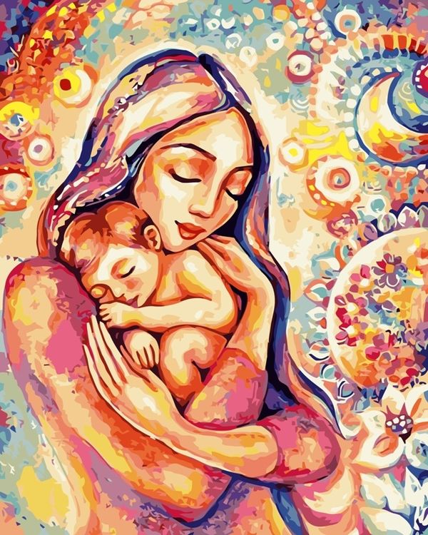 Картина по номерам «Материнская любовь»