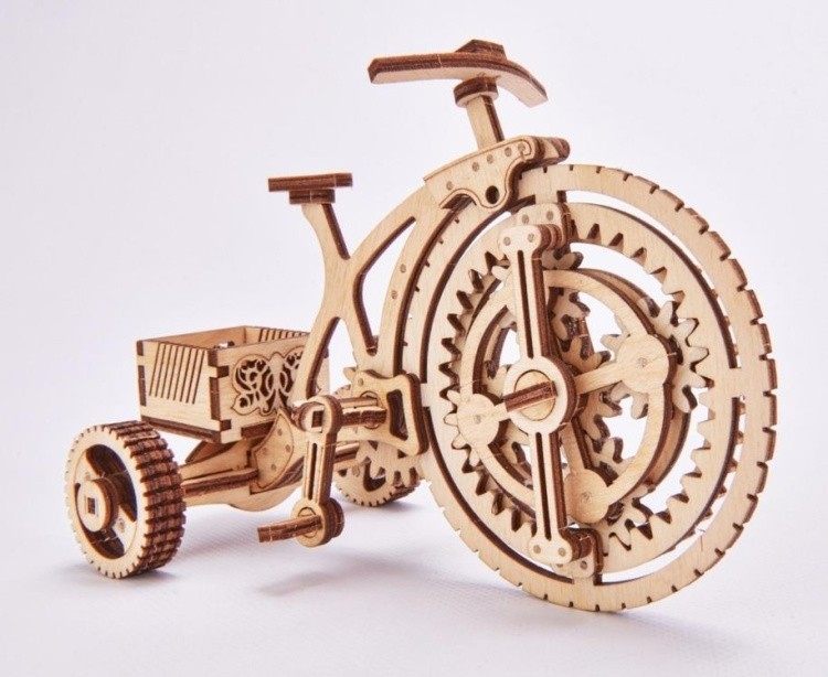 Конструктор из дерева «Велосипед-визитница», Wood Trick — картинка 4