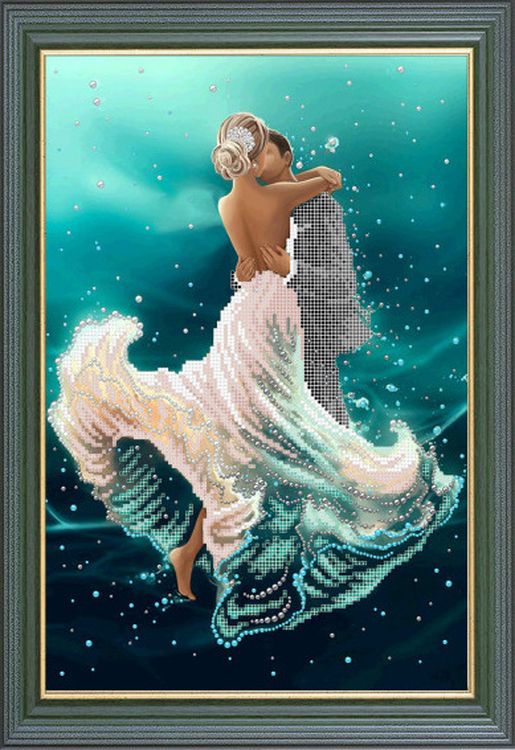 Рисунок на ткани «Танец под водой»