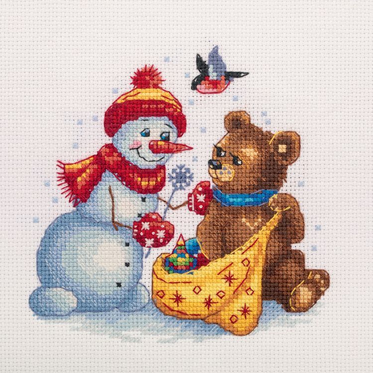 Набор для вышивания «Открытка. Подарки для мишки» — картинка 2