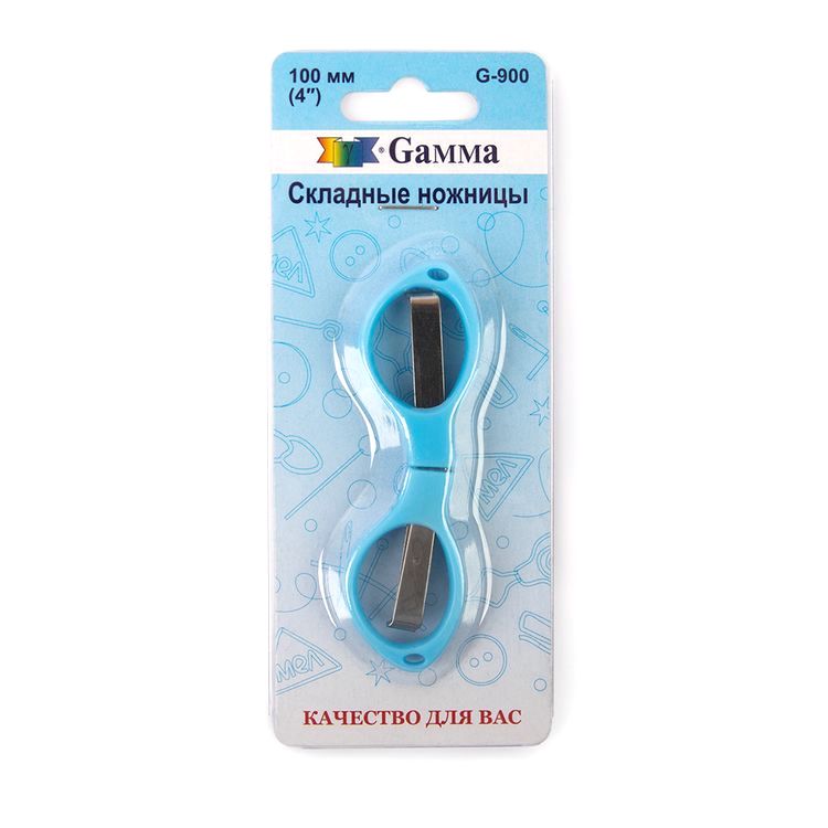 Ножницы для рукоделия, складные, в блистере, 100 мм, Gamma — картинка 5
