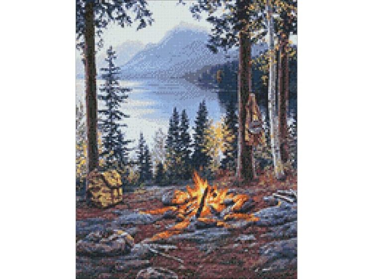 Алмазная вышивка «Привал» — картинка 3