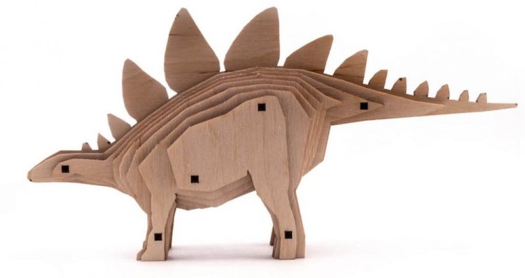 Конструктор из дерева «Стегозавр», UNIWOOD — картинка 2