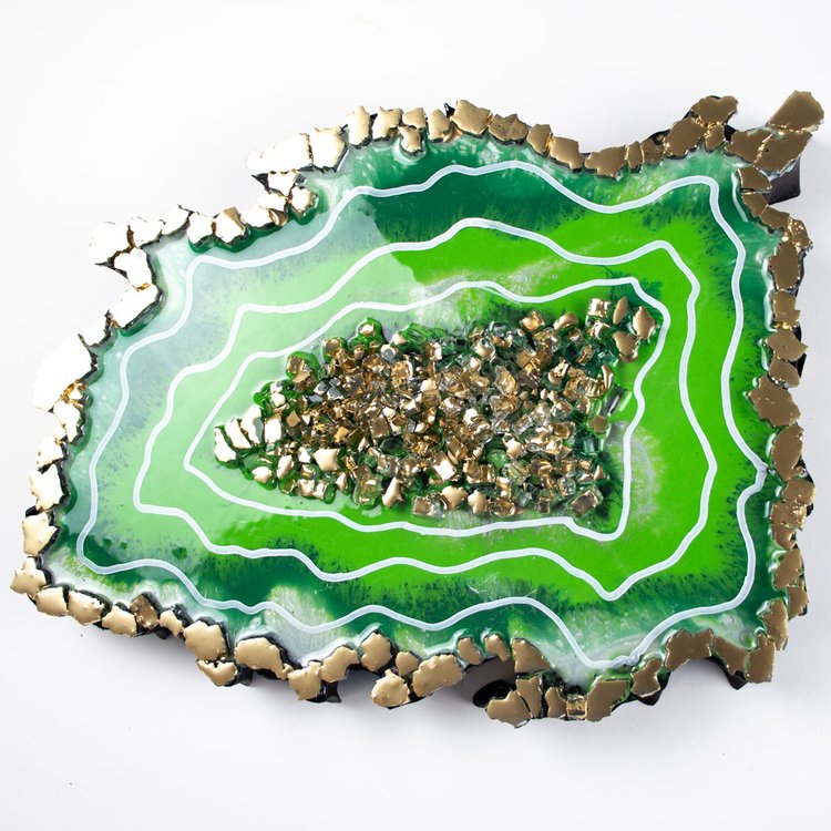 Краситель для эпоксидной смолы зеленый, 20 г, ALX Studio — картинка 4