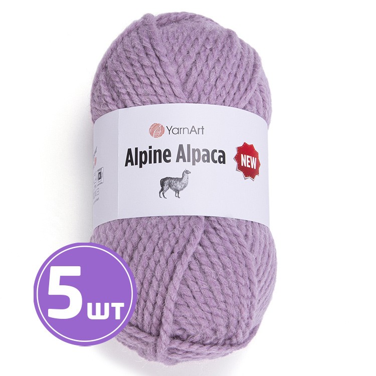 Пряжа YarnArt Alpine Alpaca New (Альпина альпака нью) (1443), светлый ковыль, 5 шт. по 150 г