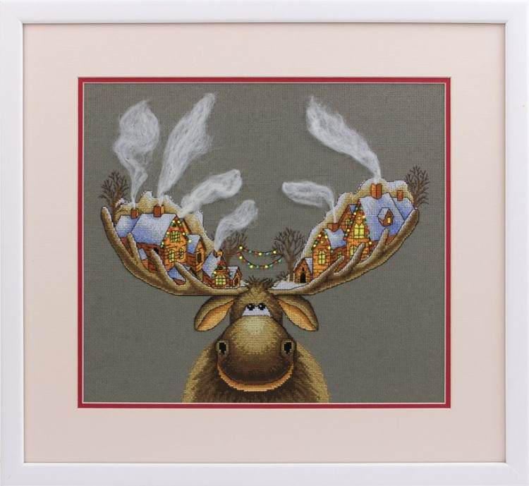 Набор для вышивания «Рождественский лось» — картинка 3