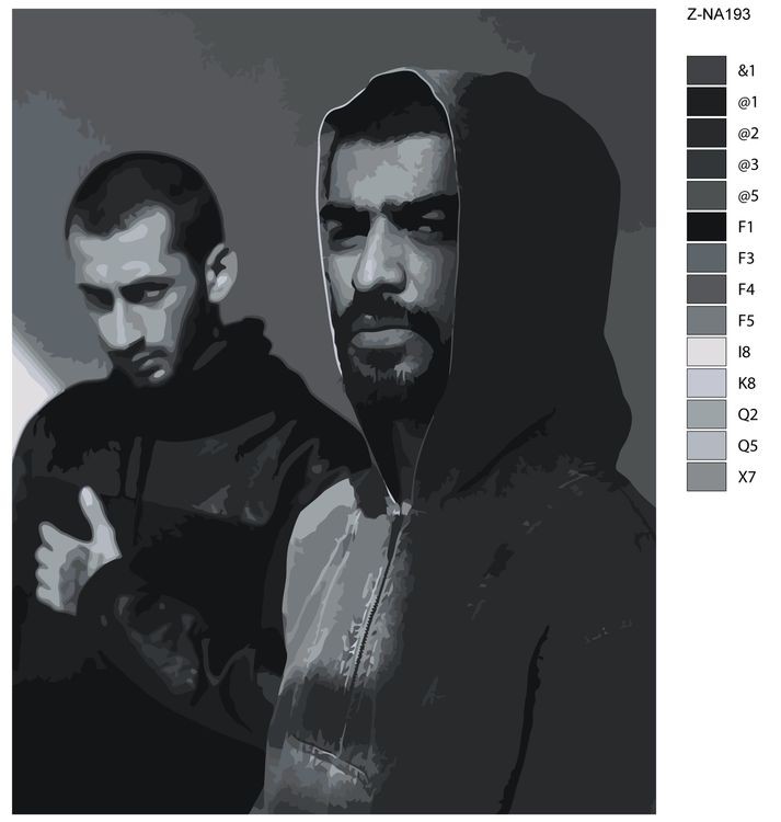 Картина по номерам «Miyagi & Andy Panda» — картинка 2