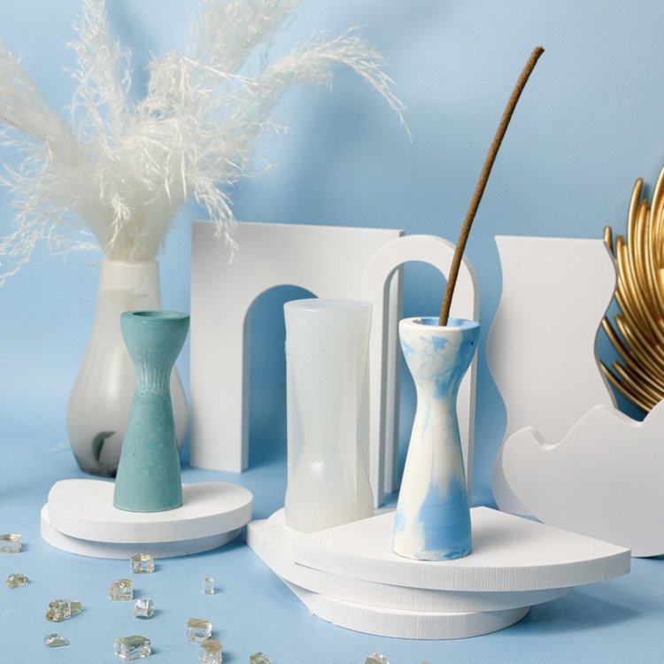 Силиконовый молд - Подсвечник №2, d4,4x10см, 1 шт. — картинка 3