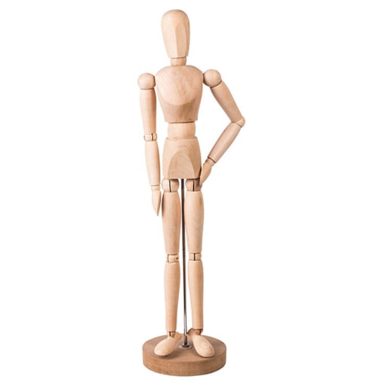 Манекен человека художественный мужской, дерево, высота 51 см, BRAUBERG ART CLASSIC  — картинка 3