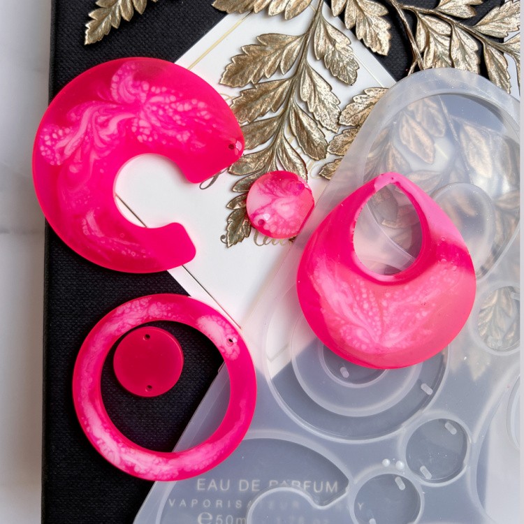 Силиконовый молд Epoxy Master для сережек и кулонов, 15х10 см — картинка 6