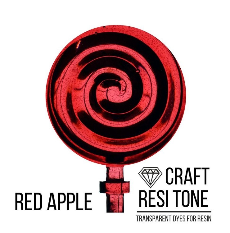 Прозрачный тонер для эпоксидной смолы красное яблоко 10 мл, ResiTone