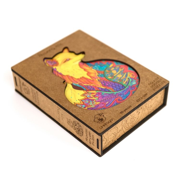 Деревянный пазл Unidragon «Обольстительная Лисичка», размер M (А4) — картинка 12