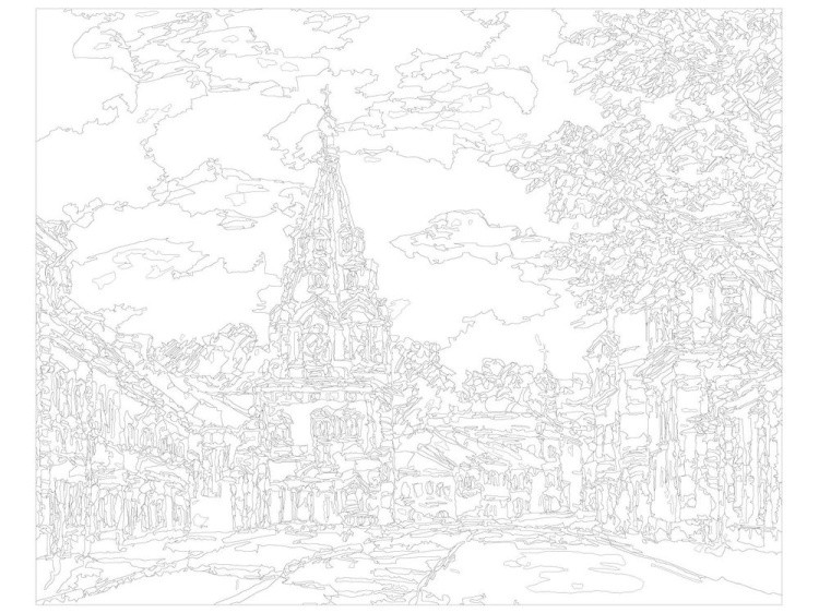 Картина по номерам «Большая Полянка» — картинка 3