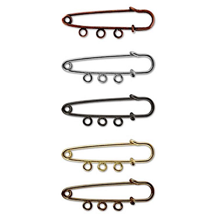 Булавка для подвесок 5 см, цвет: под бронзу, Zlatka — картинка 2