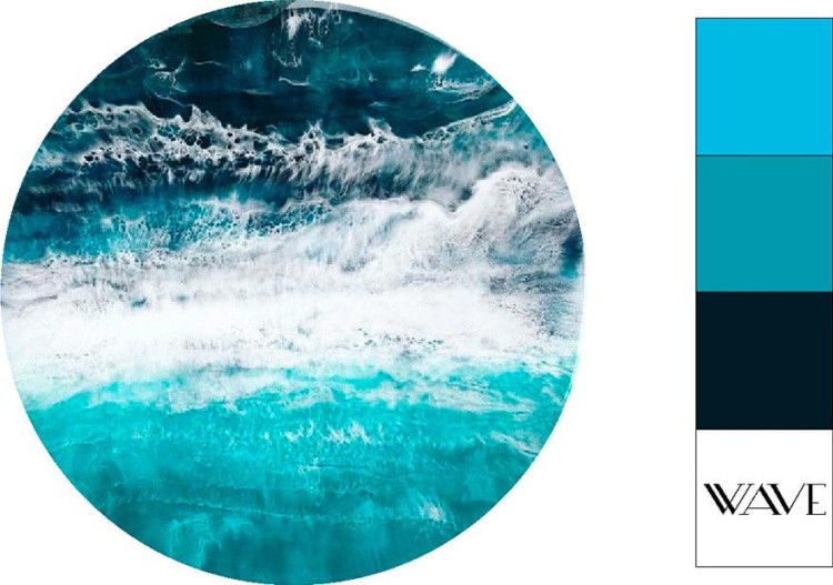 Набор для создания картины эпоксидной смолой Морская волна, Чип-Арт