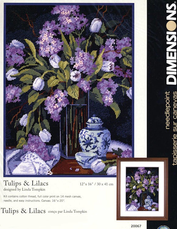 Набор для вышивания «Тюльпаны и сирень» — картинка 3