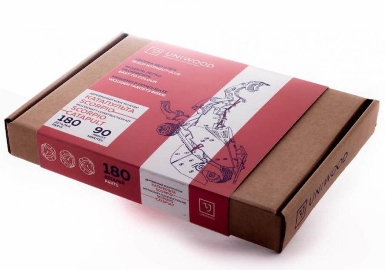 Конструктор из дерева «Катапульта SCORPIO», UNIWOOD — картинка 8