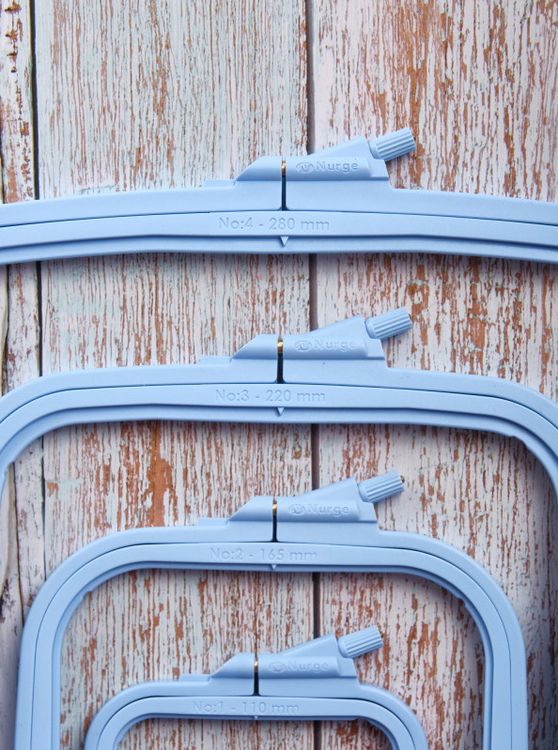 Пяльцы пластиковые прямоугольные с винтом №1, 11х9,5 см, Nurge — картинка 4