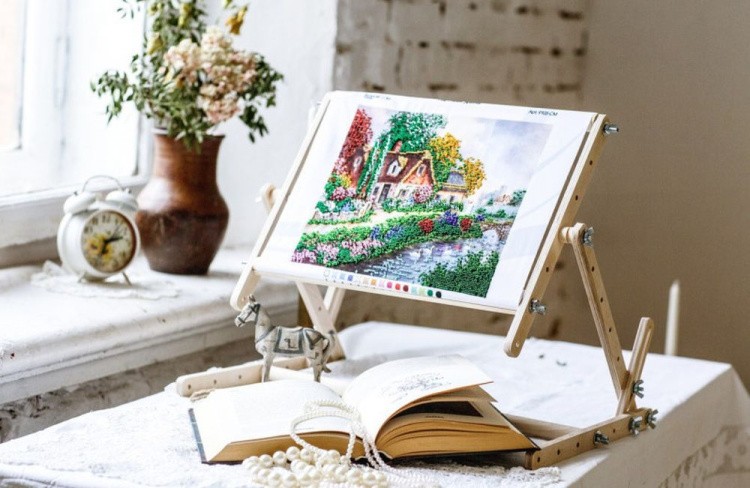 Станок для вышивания №9, дерево, 30x32 см — картинка 4