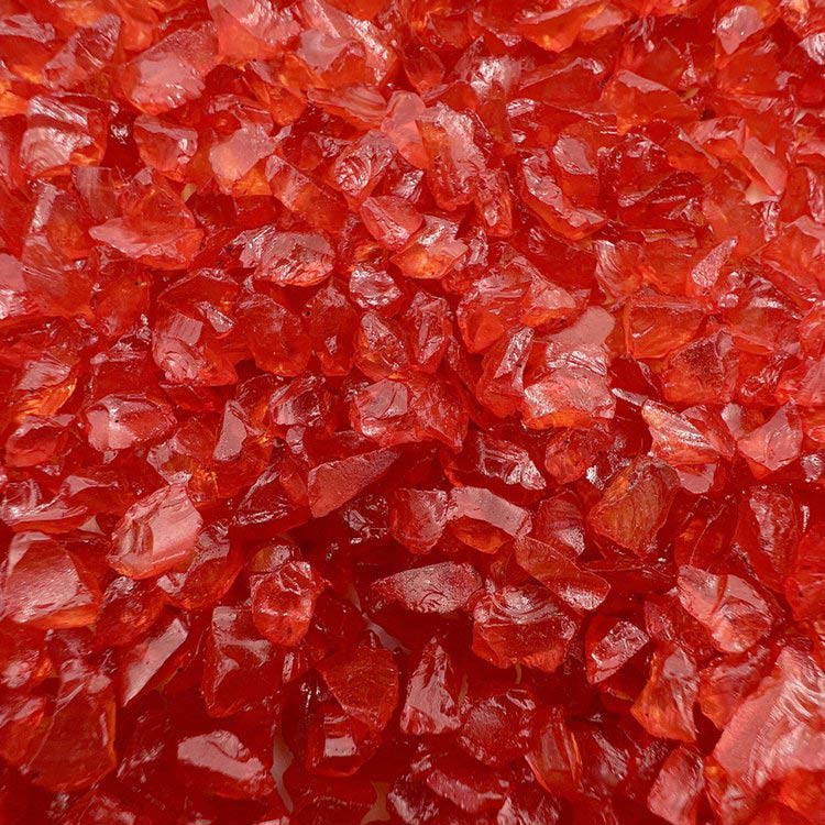 Стеклянная крошка красная, 100 г — картинка 2