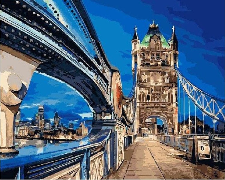 Картина по номерам «Тауэрский мост в Лондоне»