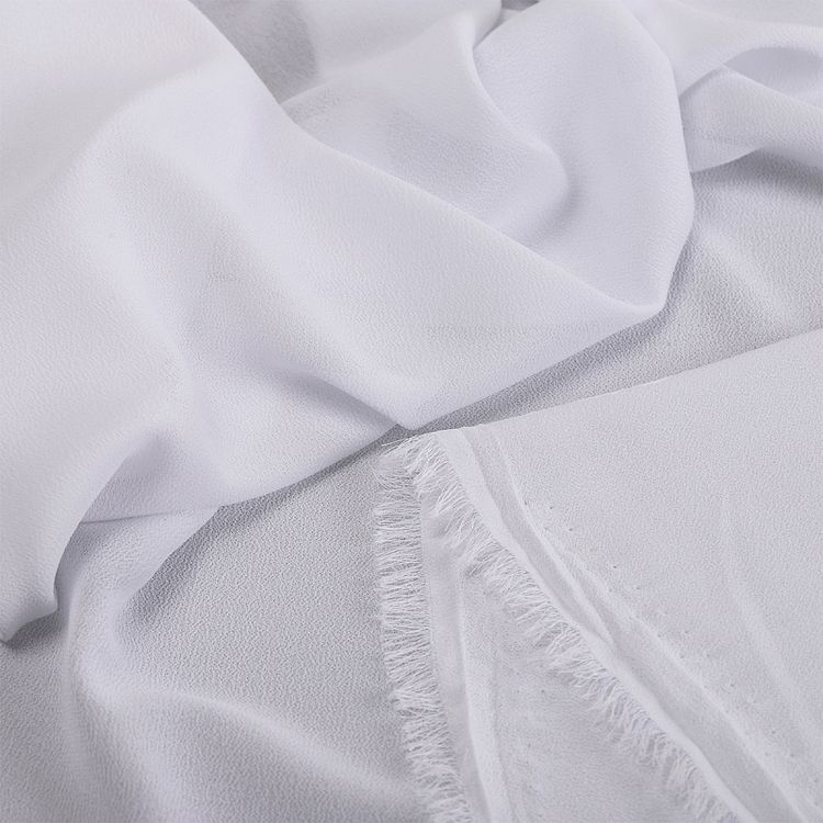 Ткань креп-шифон, 5 м x 150 см, 105 г/м², цвет: белый, TBY — картинка 3