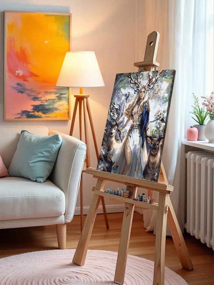 Картина по номерам «Лесная нимфа» — картинка 10