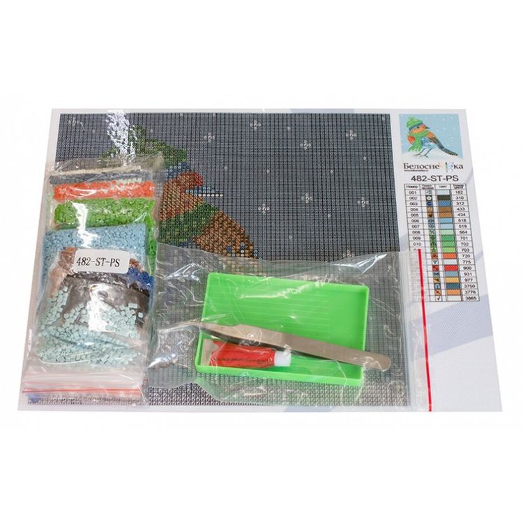 Алмазная вышивка «Снежная зима» — картинка 3