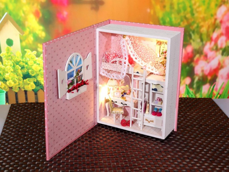 Набор для создания миниатюры (румбокс) «Розовый дневник» — картинка 10