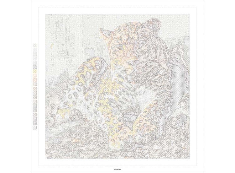 Картина по номерам «Леопард» — картинка 3