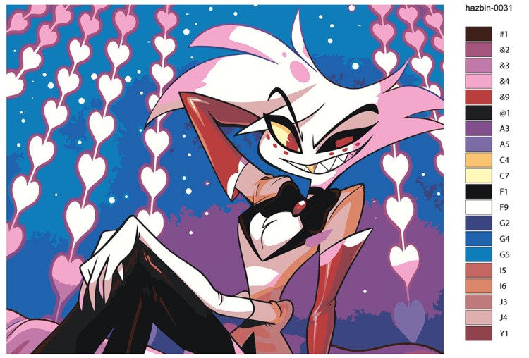 Картина по номерам «Отель Хазбин (Харбин): Энджел Даст» — картинка 2