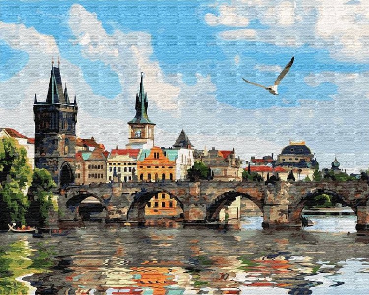 Картина по номерам «Знаменитые мосты Праги»