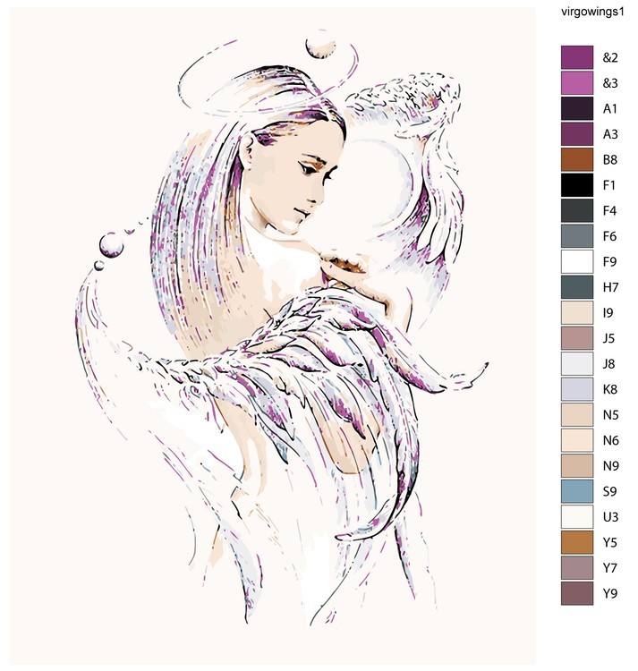 Картина по номерам «Украшения для aнгeла» — картинка 2