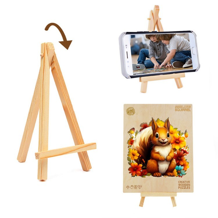 Деревянные пазлы «Рыжая белочка L», Woodbests — картинка 7