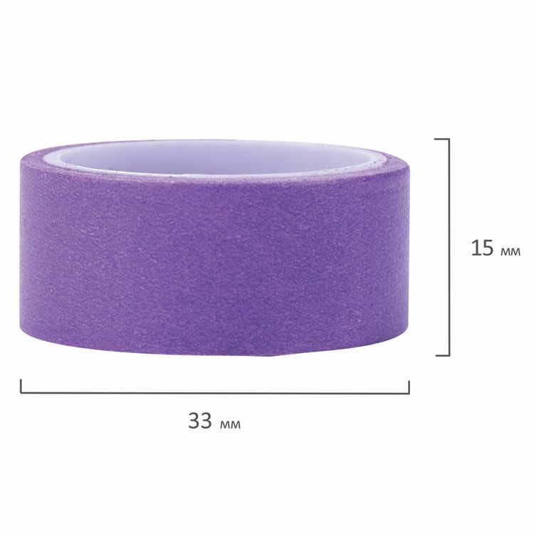 Клейкие WASHI-ленты для декора «Радужные», 7 цветов, 15 мм х 3 м — картинка 5