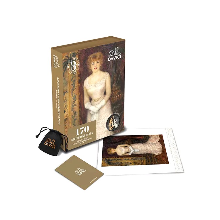 Деревянные пазлы DAVICI «Портрет актрисы Жанны Самари» Пьера Огюста Ренуара — картинка 8