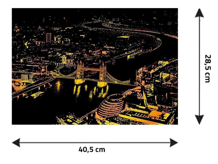 Скретч-картина «Bright City London» — картинка 2