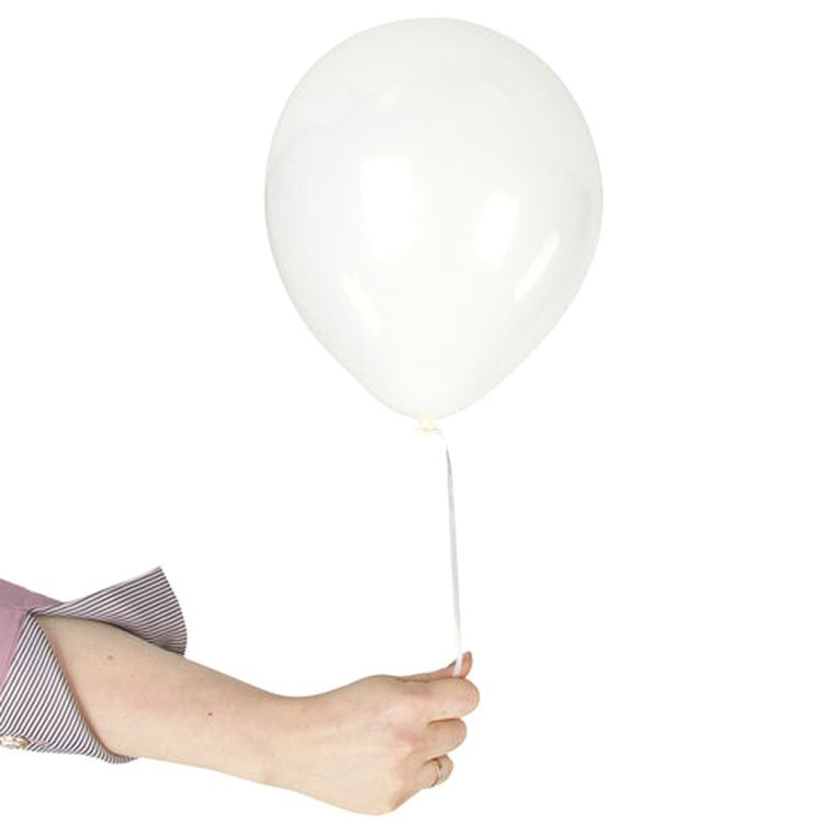 Шары воздушные, 10&quot; (25 см), комплект 50 шт., белые — картинка 4