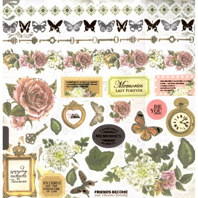 Набор бумаги «Силуэт бабочки» — картинка 6