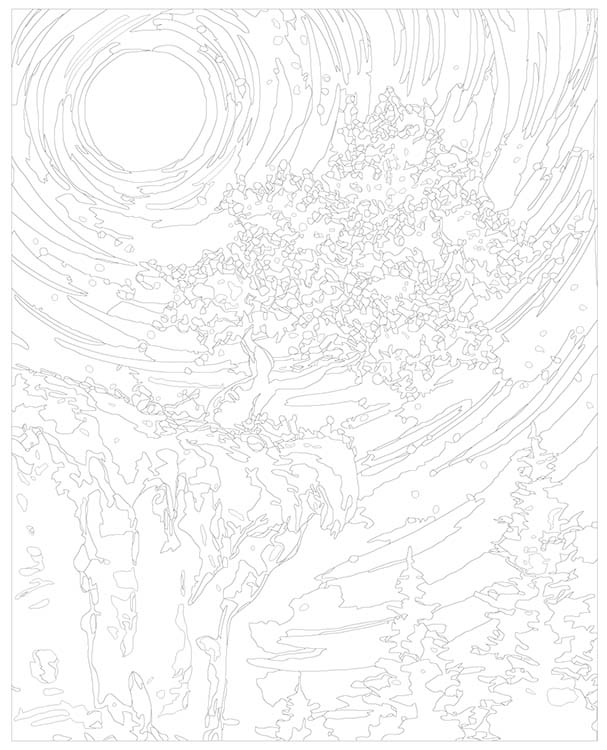 Картина по номерам «Щедрое дерево» — картинка 3