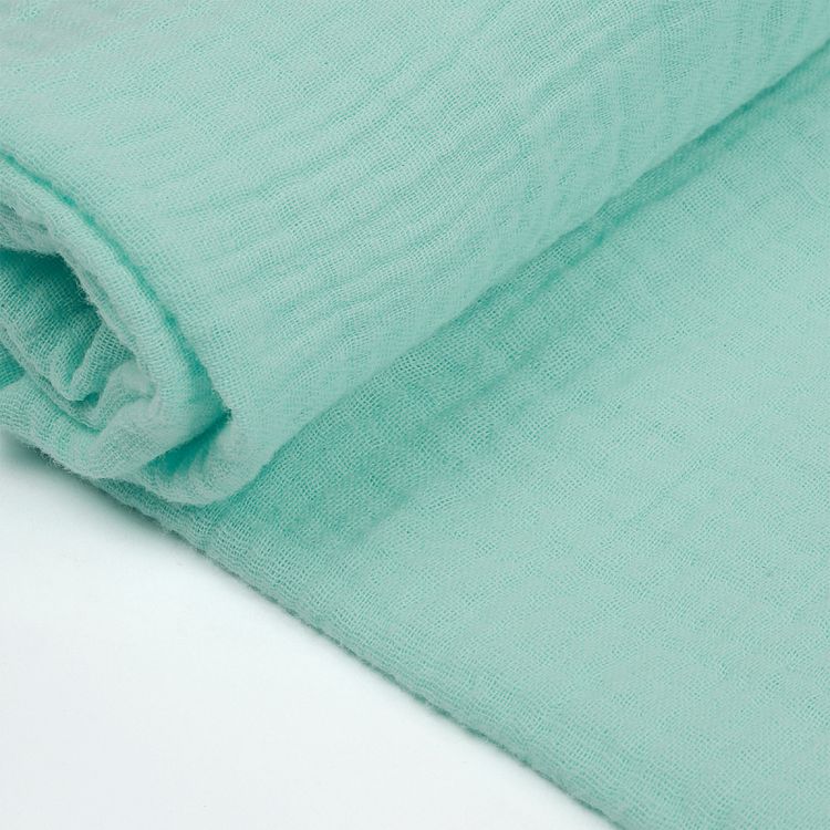 Ткань Муслин, 1 м х 130 см, 125 г/м², цвет: тиффани, TBY — картинка 4