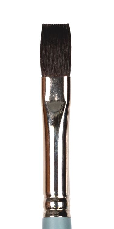 Кисть белка №12, плоская, 5 шт., короткая ручка, Vista-Artistа — картинка 2