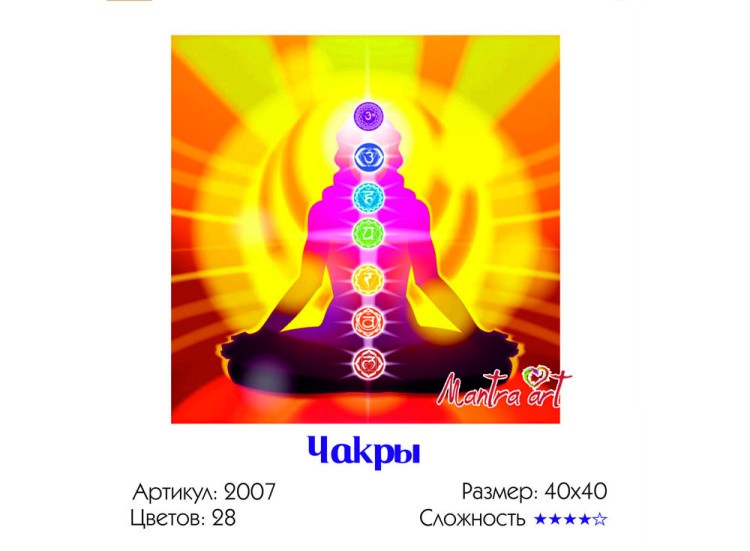 Картина по номерам «Чакры» — картинка 3
