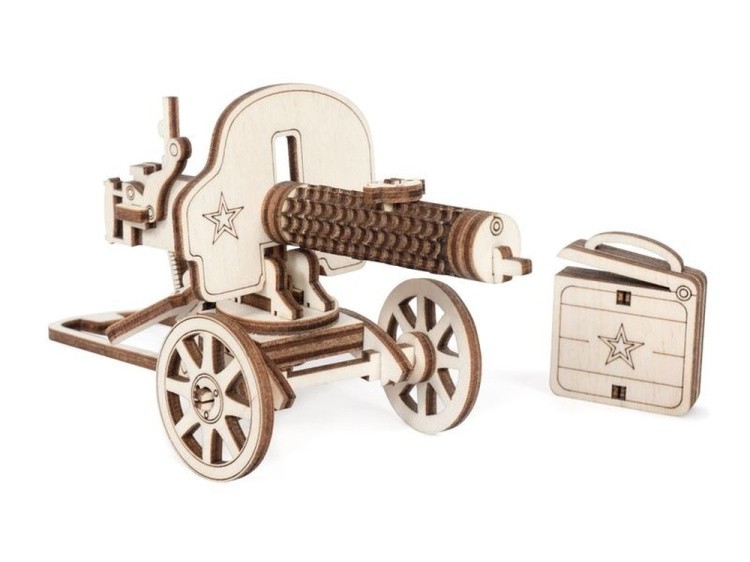 Деревянный механический конструктор «ПУЛЕМЕТ ЛТ-М» — картинка 4