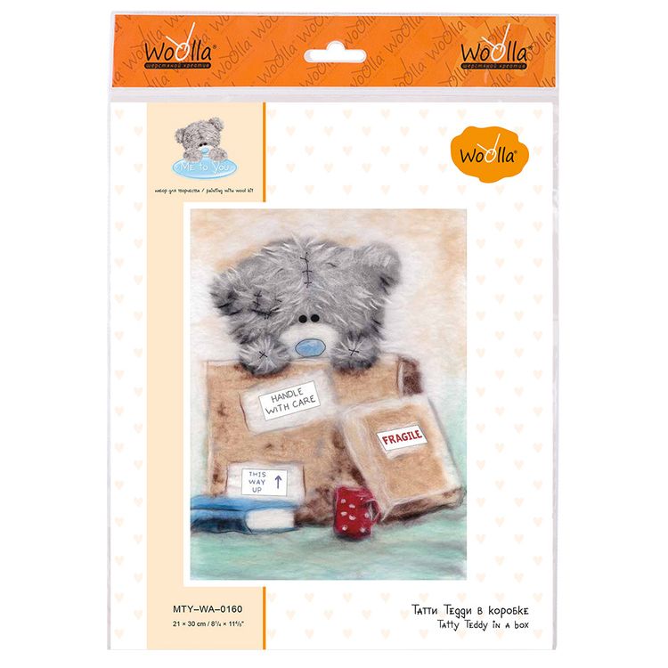 Картина шерстью «Татти Тедди в коробке» — картинка 3